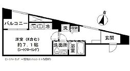 フロレゾン代々木 ワンルームの間取図画像