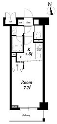 CLASSYOTSUYA 1Kの間取図画像