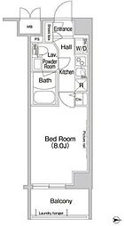 コンフォリア新宿 1Kの間取図画像