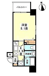 ガーラプレイス新宿御苑 1Kの間取図画像