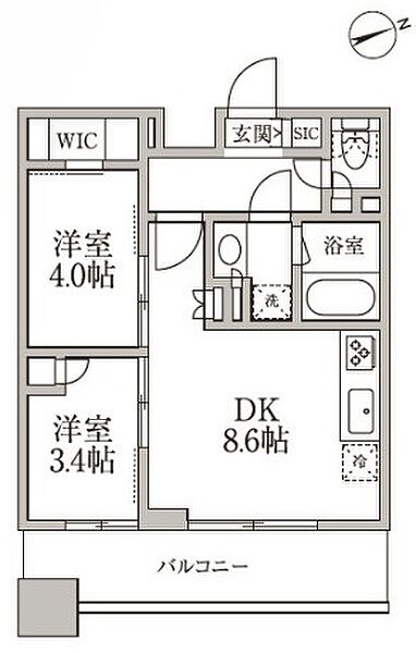 レジディア新御徒町II 1003｜東京都台東区小島２丁目(賃貸マンション2DK・10階・40.10㎡)の写真 その2