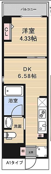 アーバンパーク東日暮里 203｜東京都荒川区東日暮里４丁目(賃貸マンション1DK・2階・26.82㎡)の写真 その2