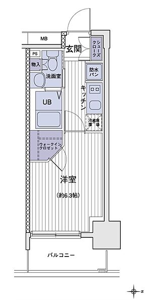 エスティメゾン大島 419｜東京都江東区大島５丁目(賃貸マンション1K・4階・22.12㎡)の写真 その2