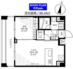 都営新宿線 菊川駅 徒歩3分の賃貸マンション 6階1LDKの間取り