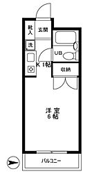 JR総武線 錦糸町駅 徒歩7分の賃貸マンション 4階1Kの間取り