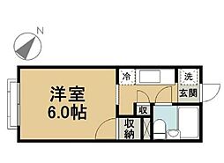 東京メトロ東西線 南行徳駅 徒歩5分の賃貸マンション 1階1Kの間取り