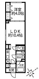東京メトロ半蔵門線 水天宮前駅 徒歩8分の賃貸マンション 2階1LDKの間取り