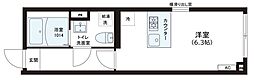 レピュア錦糸町レジデンスII ワンルームの間取図画像