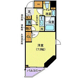 アイル両国弐番館 1Kの間取図画像