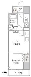 ルミーク錦糸町 1LDKの間取図画像
