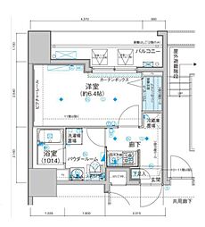 メインステージ住吉 1Kの間取図画像