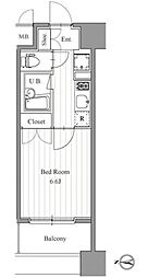 フィットエル森下 1Kの間取図画像