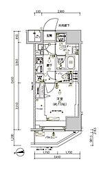 メインステージ南砂町II 1Kの間取図画像