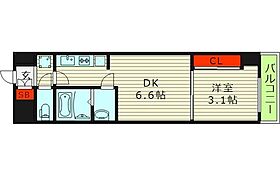 D.Clarest玉造  ｜ 大阪府大阪市東成区大今里西１丁目（賃貸マンション1DK・8階・25.48㎡） その2