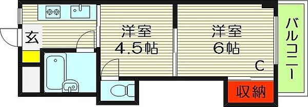 メゾンドフローレンス ｜大阪府大阪市城東区今福西５丁目(賃貸マンション2K・3階・27.68㎡)の写真 その2