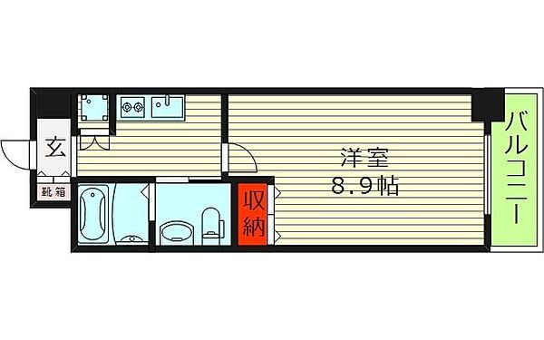 ルクレ京橋(旧プロシード京橋) ｜大阪府大阪市都島区都島南通２丁目(賃貸マンション1K・9階・26.92㎡)の写真 その2