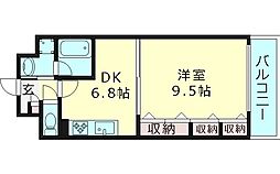 レジディア城北公園通(旧サムティ城北公園通) 8階1DKの間取り