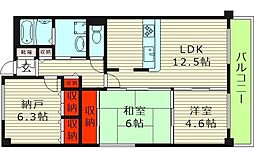 リヴィエール・デュ・ノール 1階2SLDKの間取り