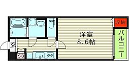Osaka Metro中央線 深江橋駅 徒歩6分の賃貸アパート 1階1Kの間取り