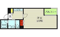 エイトステイツ玉造 2階1Kの間取り