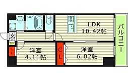 アーバンパーク新大阪 1SLDKの間取図画像