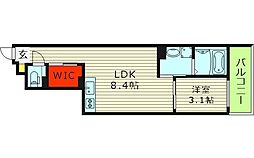(仮称)S-MOVE大阪鶴見 1LDKの間取図画像
