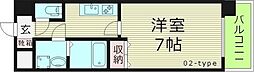 フォレストガーデン今福鶴見4 1Kの間取図画像