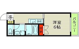 ラ・アベニュー中野 1Kの間取図画像