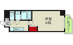 S-RESIDENCEMIYAKOJIMALux 1Kの間取図画像