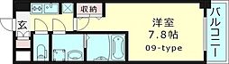 Sレジデンス野江 1Kの間取図画像
