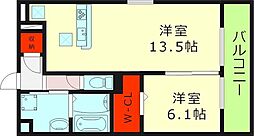 ルミナーレM&K 1LDKの間取図画像