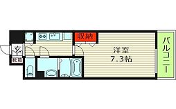 ラドゥセール都島高倉町 1Kの間取図画像