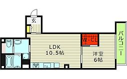 紀州プレイスタマツクリ 1LDKの間取図画像
