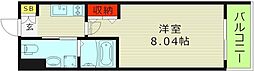 LiveCasa千林大宮 1Kの間取図画像