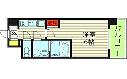 エスリードレジデンス ザ・グラン都島ノア 1Kの間取図画像