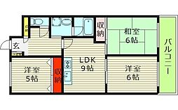 シャトー・レイク・ルイーズ 3LDKの間取図画像