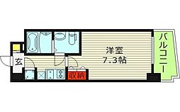 セレニテ京橋クレア 1Kの間取図画像