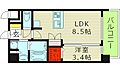 プレリス鶴見緑地グランガーデリア3階8.2万円