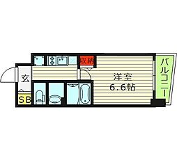 ファステート大阪城東グリッジ 1Kの間取図画像