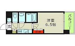スワンズシティ大阪エスクレア 1Kの間取図画像