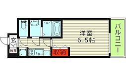 SWANSCITY大阪城北詰 1Kの間取図画像