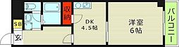 メゾン城北 1DKの間取図画像