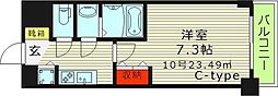 S-レジデンス都島 1Kの間取図画像