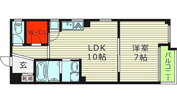 大阪府大阪市旭区赤川１丁目(賃貸マンション1LDK・4階・41.20㎡)の写真 その2