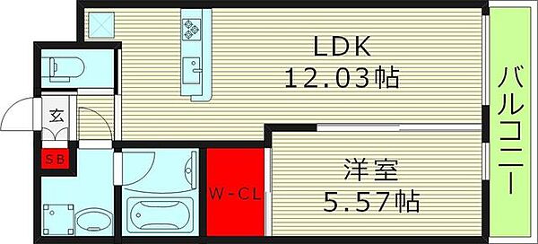 プレジオ森之宮 ｜大阪府大阪市東成区中道３丁目(賃貸マンション1LDK・3階・39.71㎡)の写真 その2