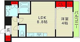 スプランディッドVII  ｜ 大阪府大阪市淀川区加島１丁目（賃貸マンション1LDK・8階・33.67㎡） その2