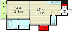 F asecia 城北公園通  ｜ 大阪府大阪市都島区大東町２丁目（賃貸アパート1LDK・1階・28.25㎡） その2