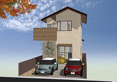 外観：・。*・。*・。*・。*・。参考プランを元に作成したパースのご紹介☆彡・。*・。*・。*・。*・。