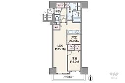 間取図画像 2LDK