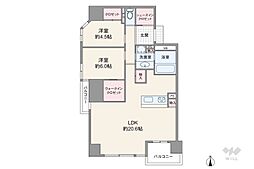 間取図画像 2LDK